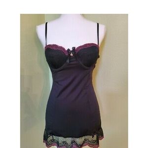 Marilyn Monroe black tie up back Negligee Medium